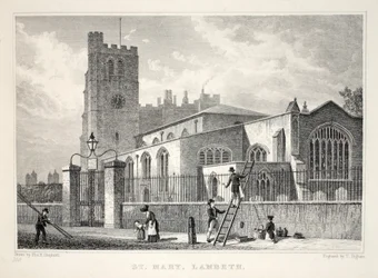 Church of St Mary, Lambeth, fra pubben 