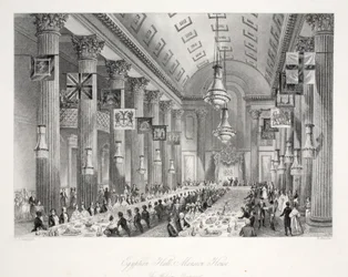 Egyptian Hall, Mansion House, fra pubben 
