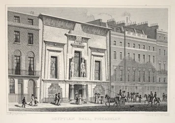 Egyptian Hall, Piccadilly, fra pubben 