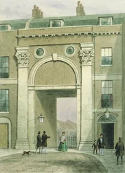 Porten til floden, Essex Street, 1857