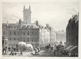 Holborn Bridge, Church of St Andrew, osv., fra pubben 