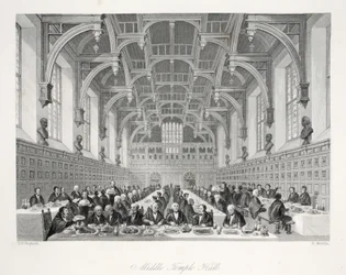 Middle Temple Hall, fra pubben 