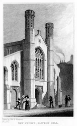 New Church, Saffron Hill, Camden, London, 1800-tallet.