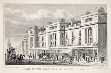 En del af East Side of Regent Street, fra pubben 