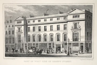 En del af West Side of Regent Street, fra pubben 