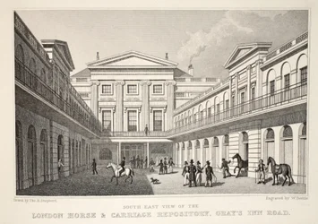 S.E. Udsigt over London Horse and Carriage Repository, Gray