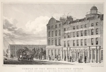 Temple of the Muses, Finsbury Square, fra pubben 