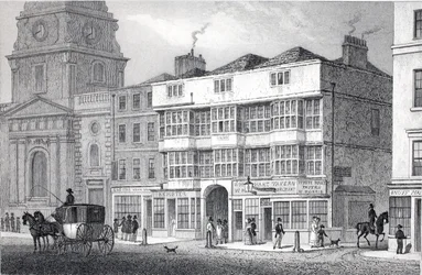 The Old White Hart Tavern, Bishopsgate Street, fra pubben 