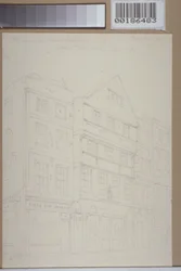 Udsigt over gamle huse i Chancery Lane, 1853