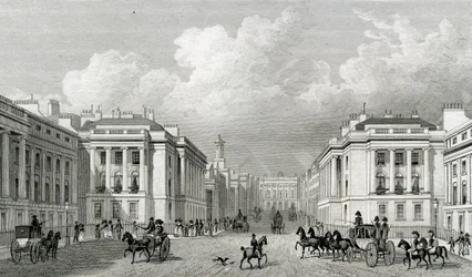 Waterloo Place og en del af Regent Street, pub.1828