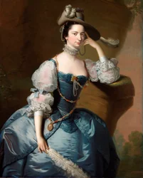 Portræt af Margaret, Lady Oxenden, ca. 1755 (olie på lærred)