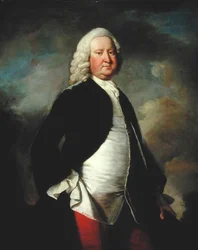 Portræt af Sir Watkin Williams Wynn, 3. Baronet (1692-1749) (olie på lærred)