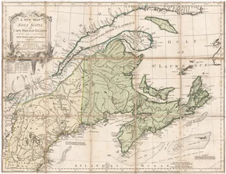 Et kort over Nova Scotia af Jefferys