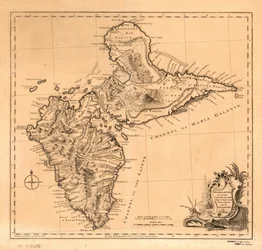 Guadaloupe er en af de caribiske øer, der er underlagt Frankrig i Vestindien, LOC 75693286