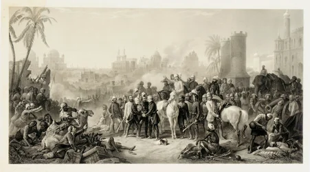 The Relief of Lucknow, and The Triumphant Meeting of Havelock, Outram og Sir Colin Campbell, 1862