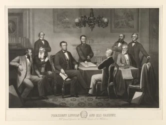 Præsident Lincoln og hans kabinet