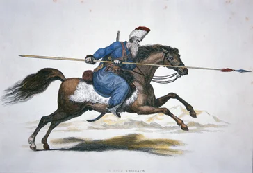 Russisk Don kosak, ca. 1820 (akvarel på papir)