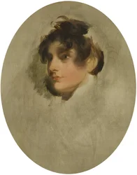 Head of a Young Woman, ca. 1800-05 (olie på lærred)