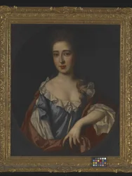Portræt af en dame (olie på lærred)
