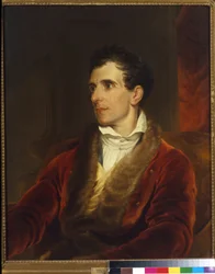 Portræt af billedhuggeren Antonio Canova, slutningen af det 18. århundrede (olie på lærred)