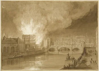 Brand ved Old Sugar House, Tucker Street