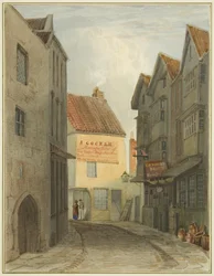 St Nicholas Street fra krydset med Corn Street (akvarel på papir)
