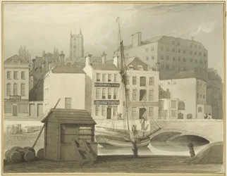 Stenbroen ved hovedet af kajen (St Giles