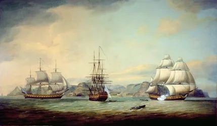 Ostindiefareren Ceres ud for St. Helena, 1788