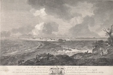 Sydøst udsigt over tLand-Guard Fort, i Suffolk