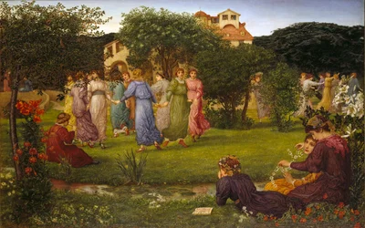 De dansende piger, 1882