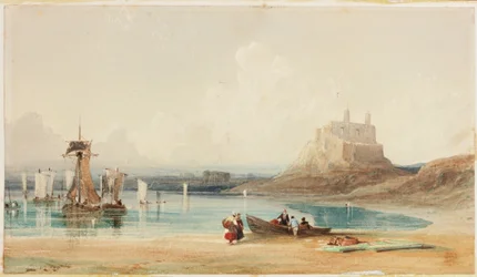 Holy Island (akvarel på papir)