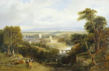 Richmond, Yorkshire (olie på lærred)