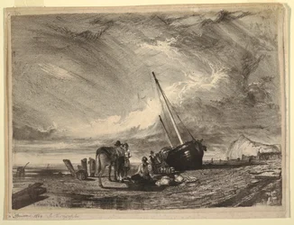 Strandet Fiskerbåd