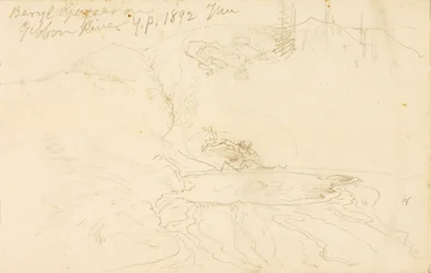 Beryl Geyser ved Gibbon River, Yellowstone Park