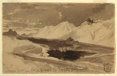 Tegning, The Arkansas Divide, august 1874
