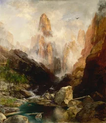Tåge i Kanab Canyon, Utah, 1892.