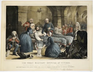 The Great Military Hospital at Scutari, trykt af Stannard und Dixon, 24. februar 1855