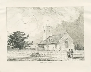Bobbington Church: pen drawing, 1837dani