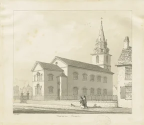 Darlaston Church: sepia drawing, 1836dani