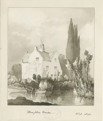Haughton - House: sepia vask tegning