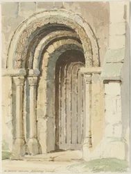 Rolleston Church: vandfarvemaleri, 184[4]