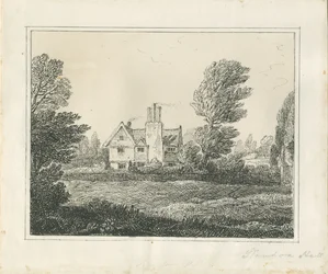 Standon Hall: pen- og blæktegning og [midten af det 19. århundrede] (tegning)