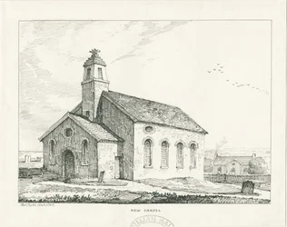 Wolstanton - New Chapel: pen- og blæktegning