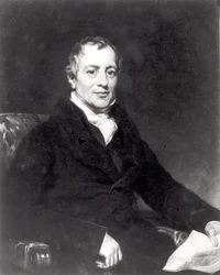 Portræt af David Ricardo (1772-1823) graveret af Thomas Hodgetts