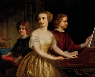 Søstrene Parmly, ca. 1857.