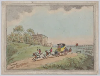 En kusk og fire fra, rustikke skitser, 1787., 1787.