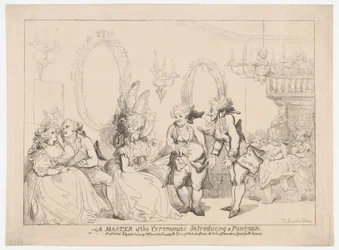 En ceremonimester, der præsenterer en partner