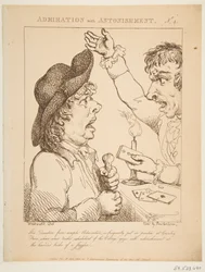 Beundring med forbavselse Le Brun Travested, eller karikaturer af lidenskaberne, 21. januar 1800.