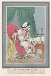 En gammel pige på jagt efter en loppe, 25. september 1794., 25. september 1794.