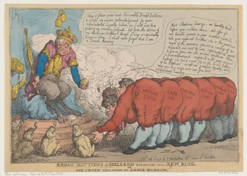 Brede bunde i Holland tilbeder deres nye konge, 23. juli 1806., 23. juli 1806.